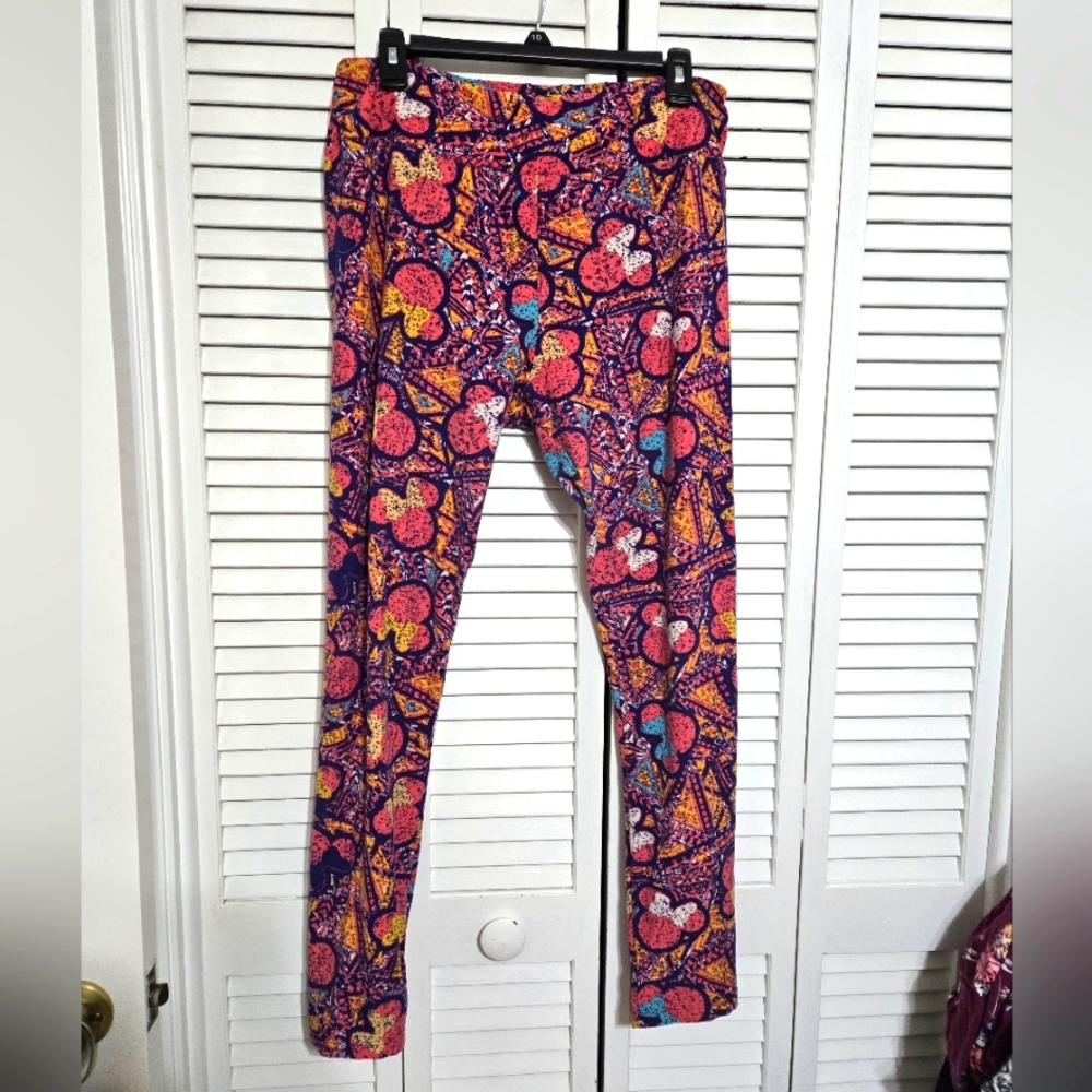 LuLaRoe Women's OS Colorful Minnie Leggings